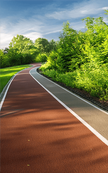 Firefly Cycling track with greenery around 7558